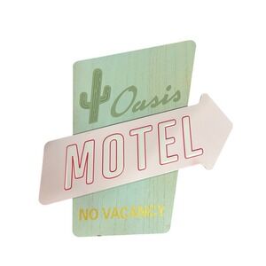 Target Summer Theme Oasis Motel Novelty Wall Decor Sign Bullseye Playground 2024